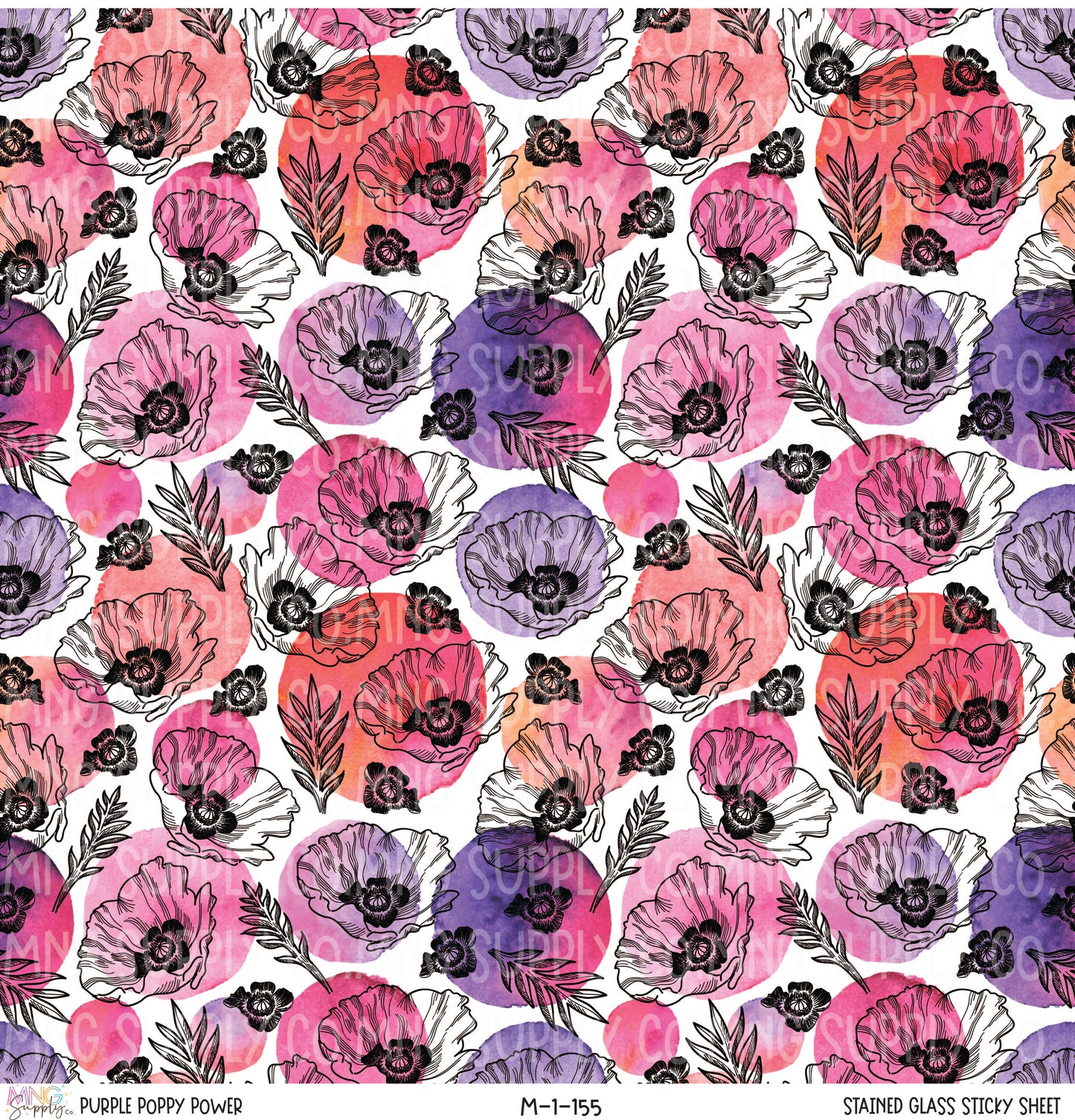 MNG Supply Sticky Sheet Purple Poppy Power