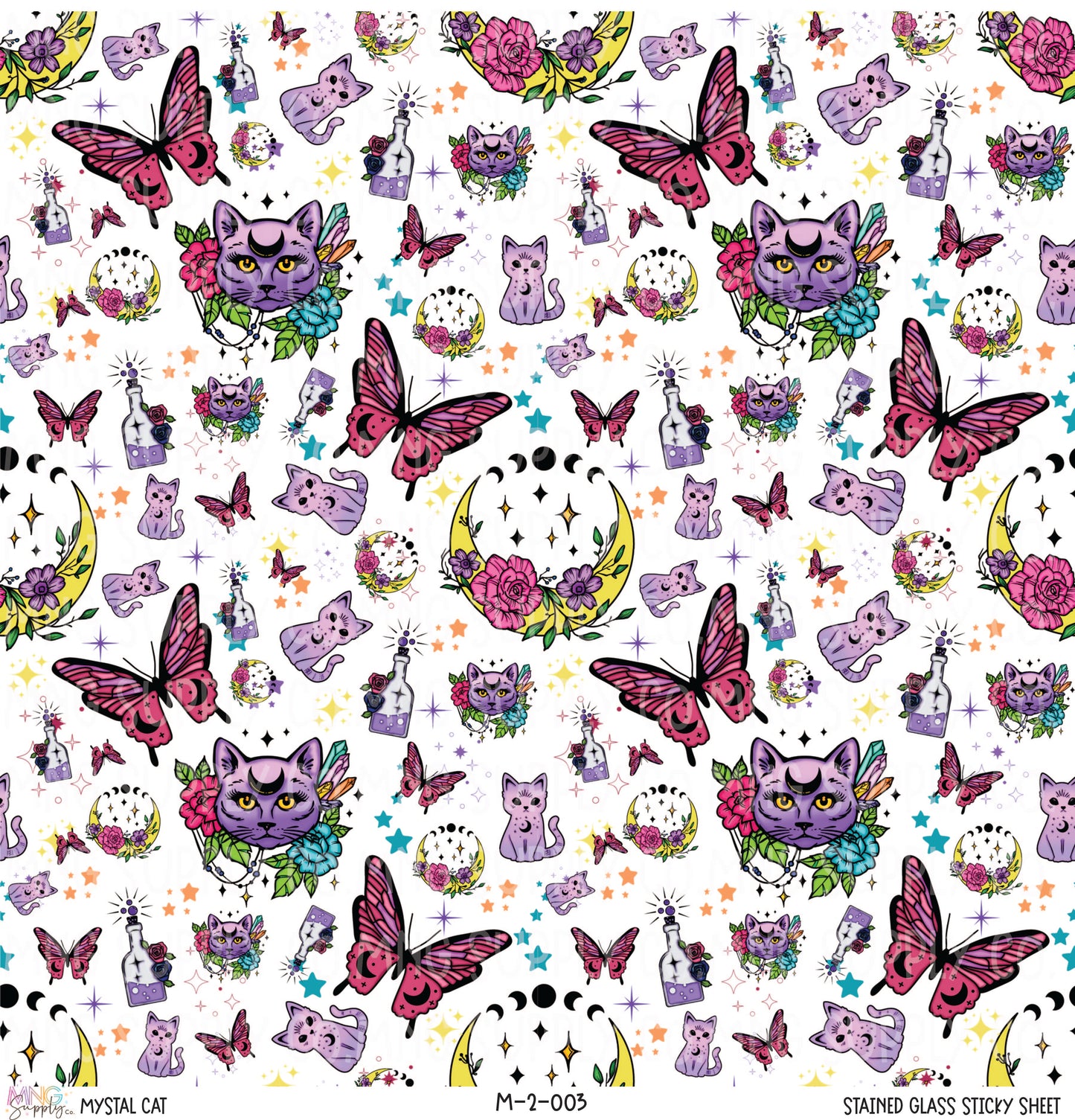 MNG Supply Sticky Sheet Mystical Cat