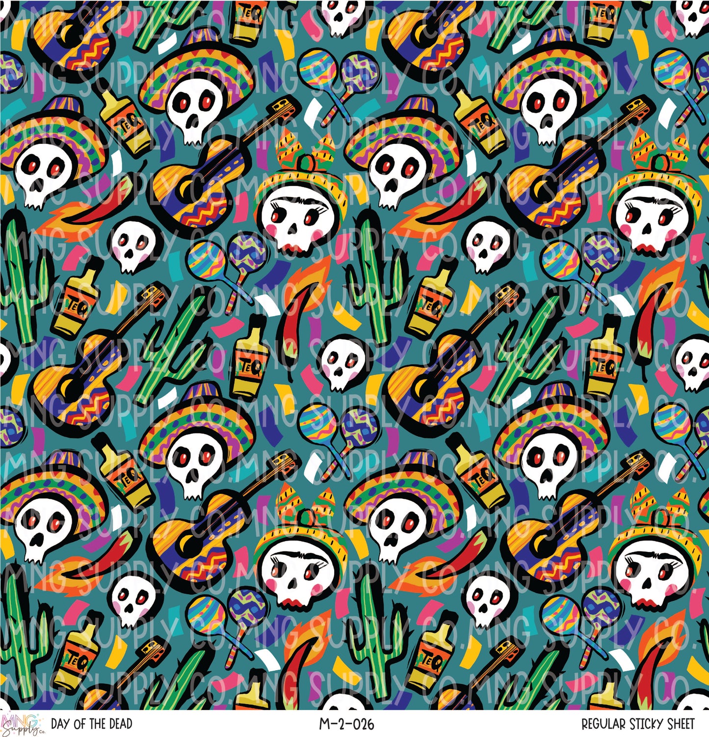 MNG Supply Sticky Sheet Day of the Dead