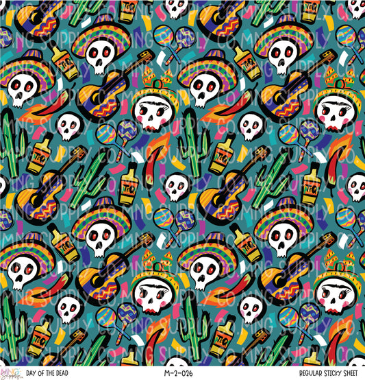 MNG Supply Sticky Sheet Day of the Dead