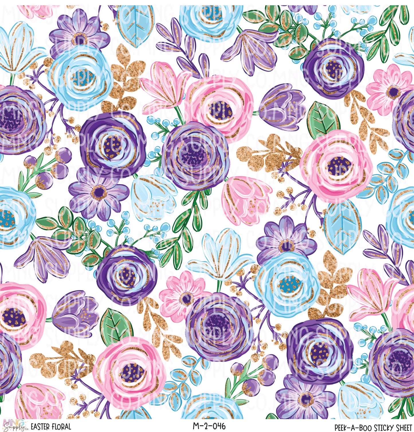 MNG Supply Sticky Sheet Easter Floral