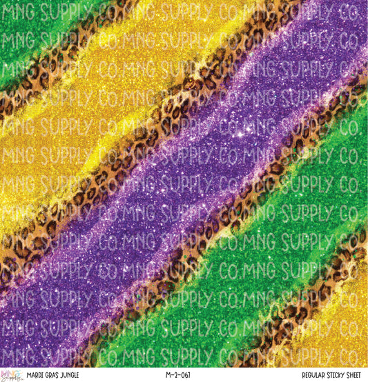 MNG Supply Sticky Sheet Mardi Gras Jungle