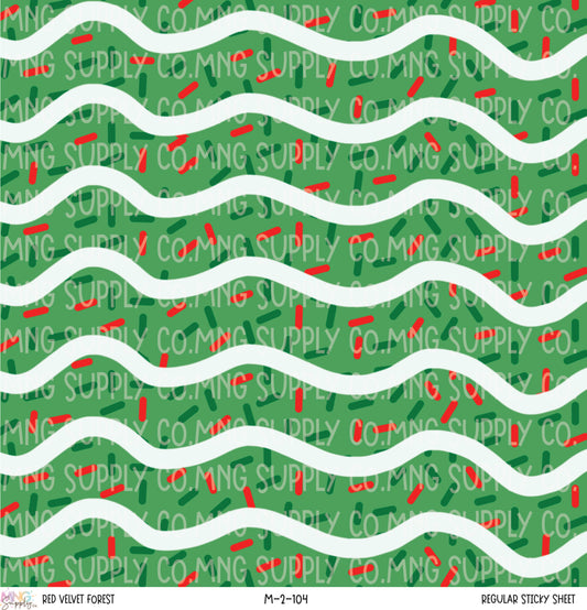 MNG Supply Sticky Sheet Red Velvet Forest