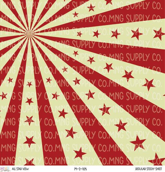 MNG Supply Sticky Sheet All Star View