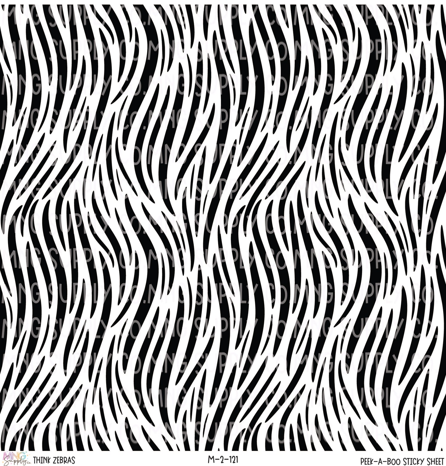 MNG Supply Sticky Sheet Think Zebras