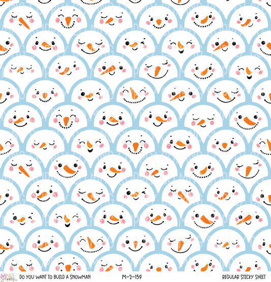 MNG Supply Sticky Sheet Do you Want to Build a snowman