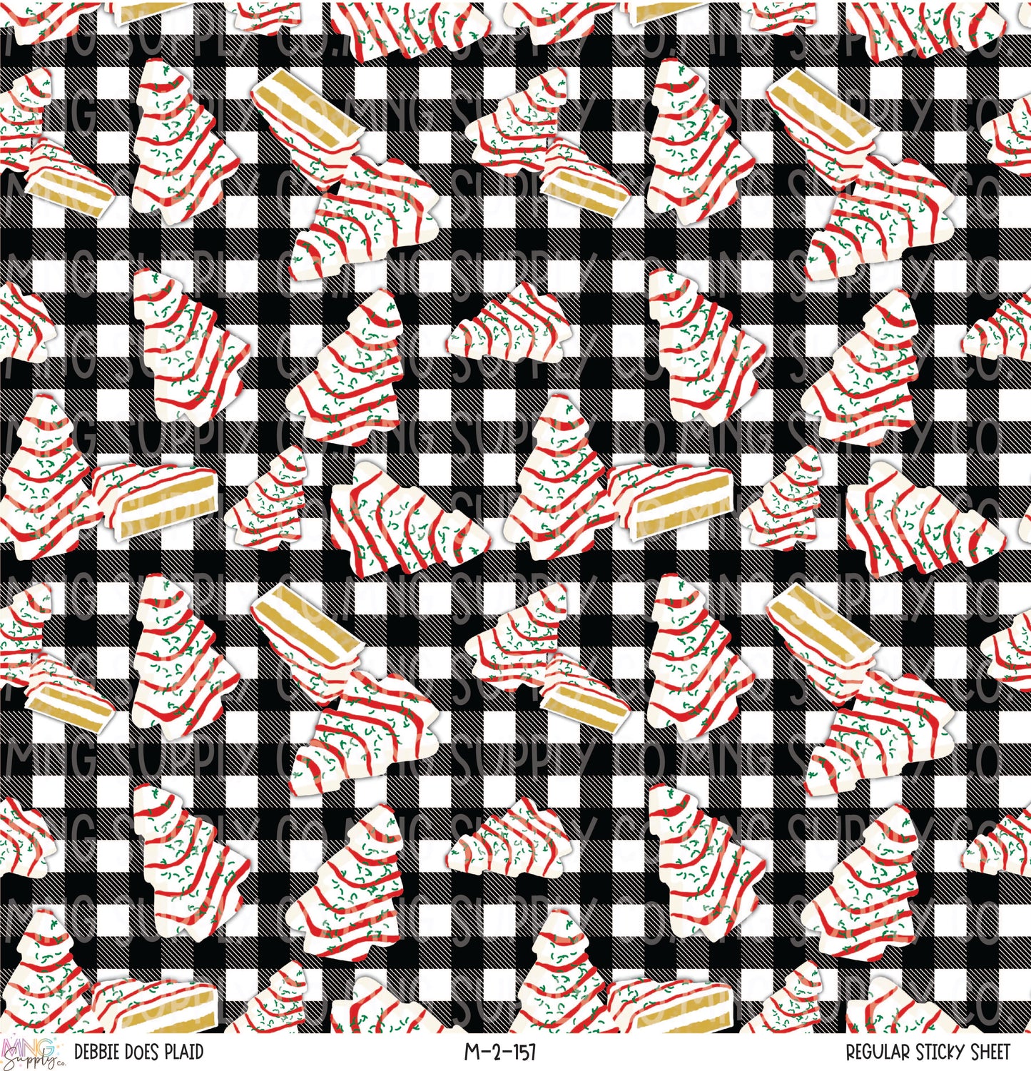 MNG Supply Sticky Sheet Debbie Does Plaid