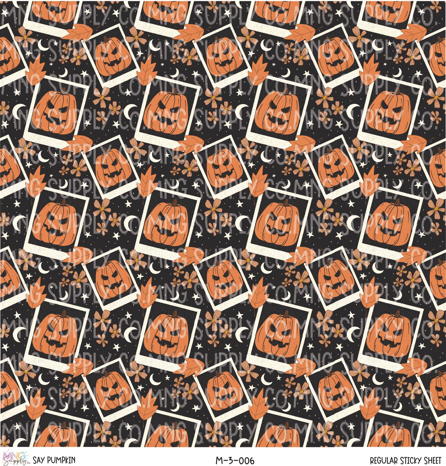 MNG Supply Sticky Sheet Say Pumpkin