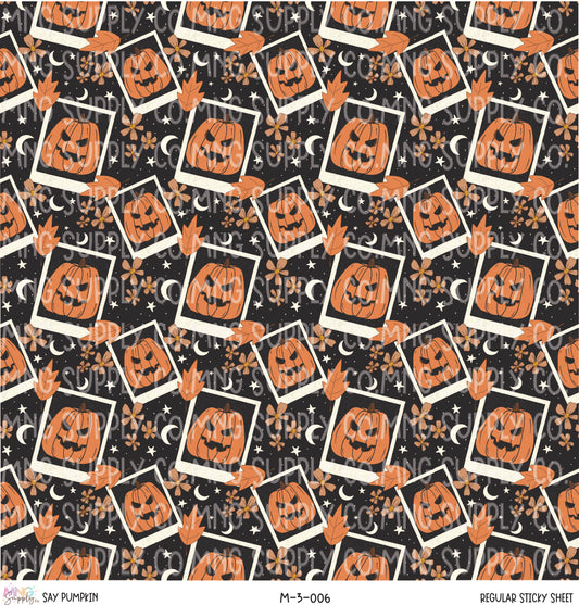 MNG Supply Sticky Sheet Say Pumpkin