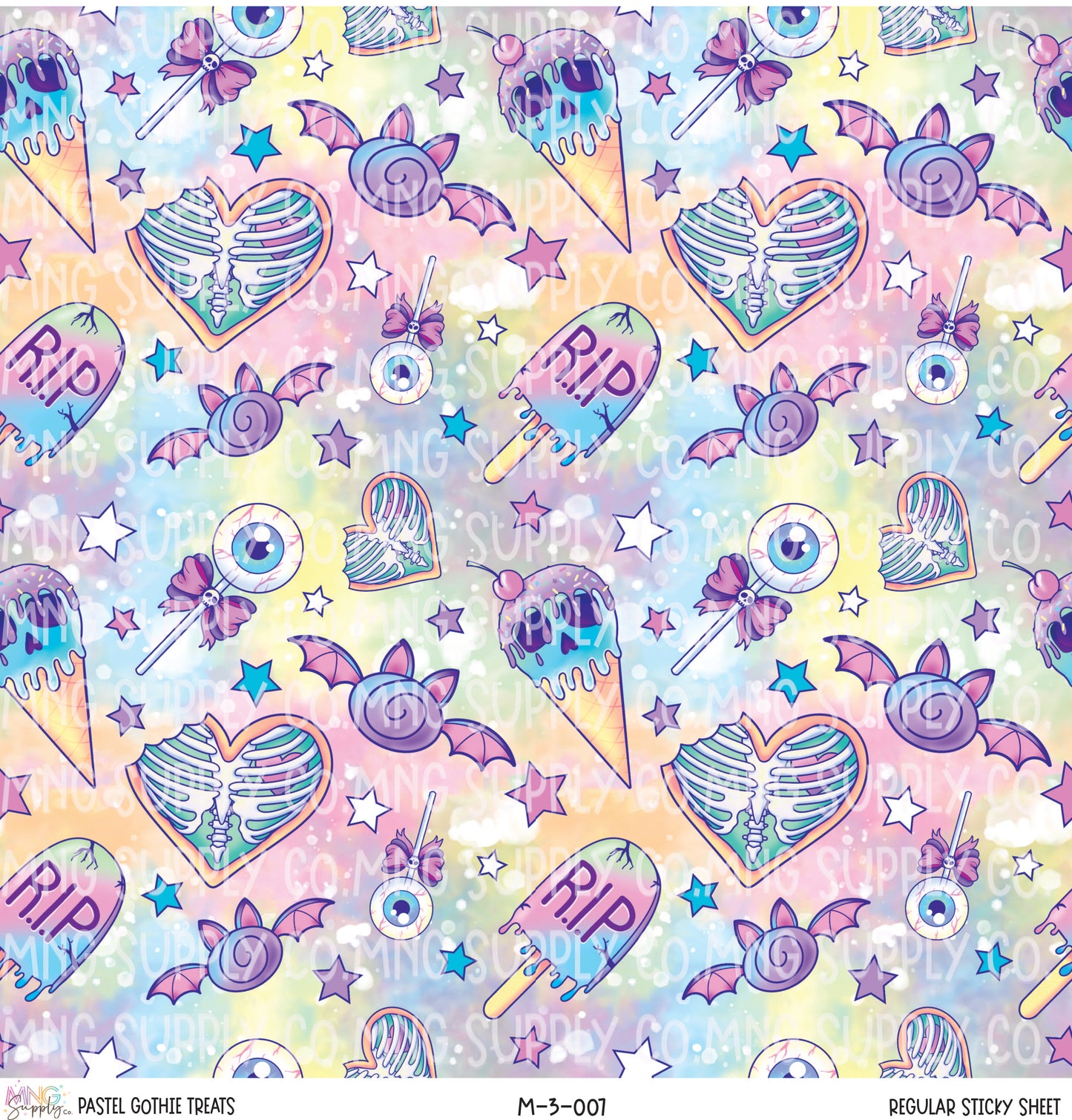 MNG Supply Sticky Sheet Pastel Gothic Treats