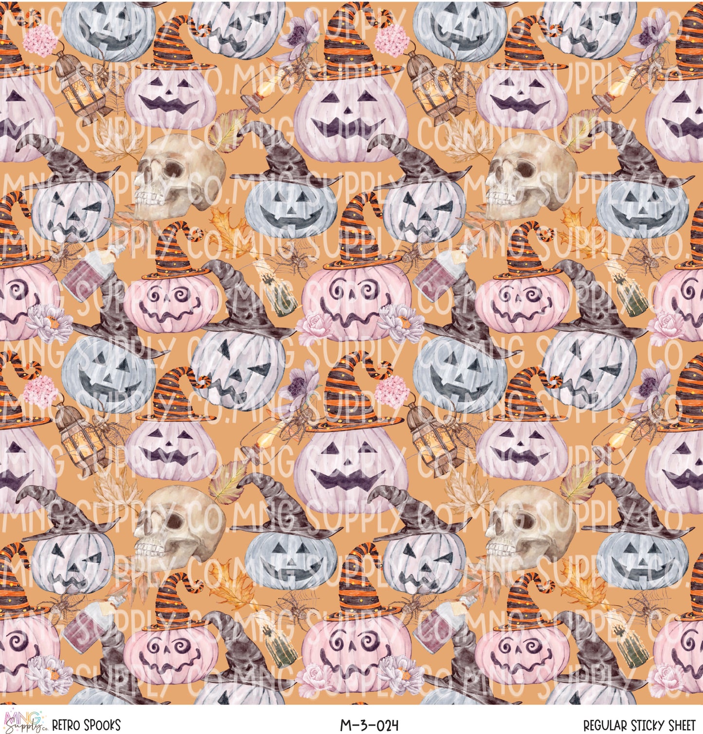 MNG Supply Sticky Sheet Retro Spooks