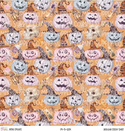 MNG Supply Sticky Sheet Retro Spooks