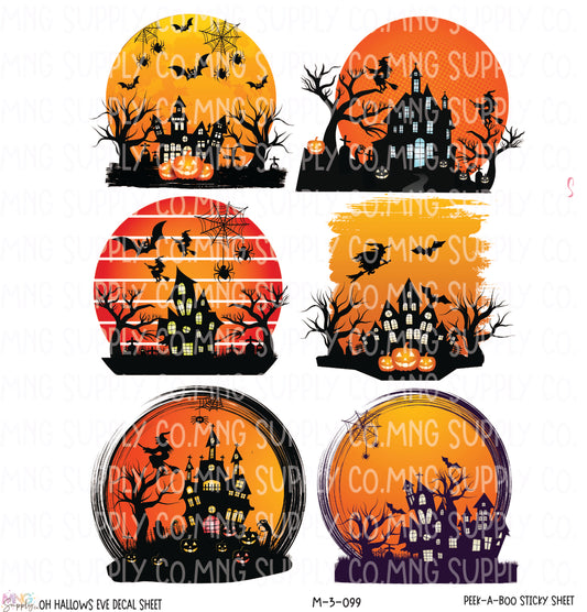 MNG Supply Decal Sticky Sheet Oh Hallows Eve