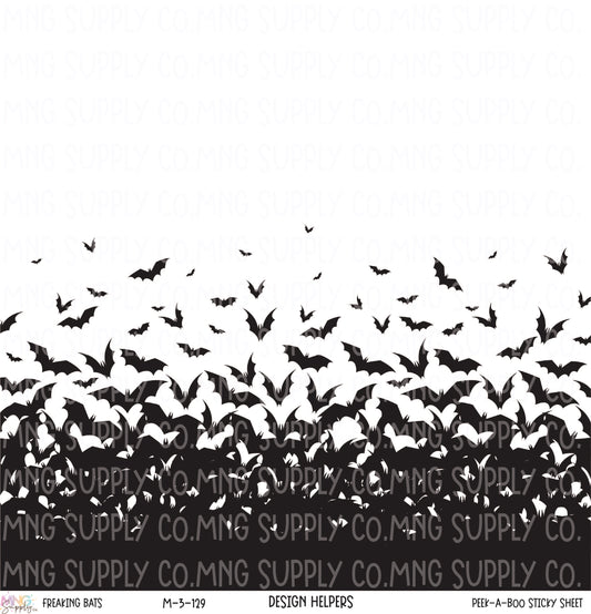 MNG Supply Sticky Sheet Freaking Bats Design Helper