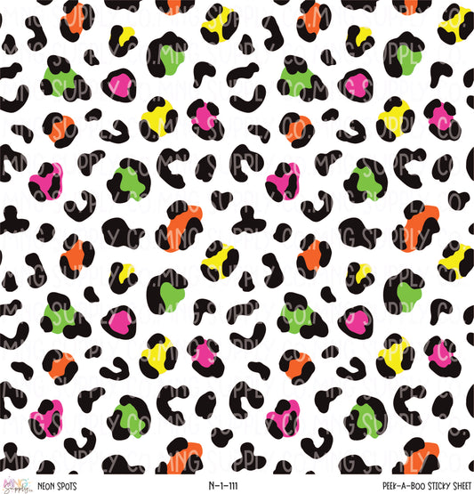 MNG Supply Sticky Sheet Neon Spots