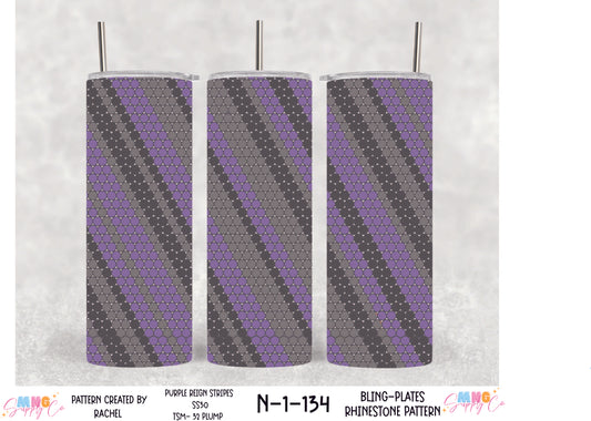 MNG Supply Bling Plate Purple Reign Stripes 32 Plump