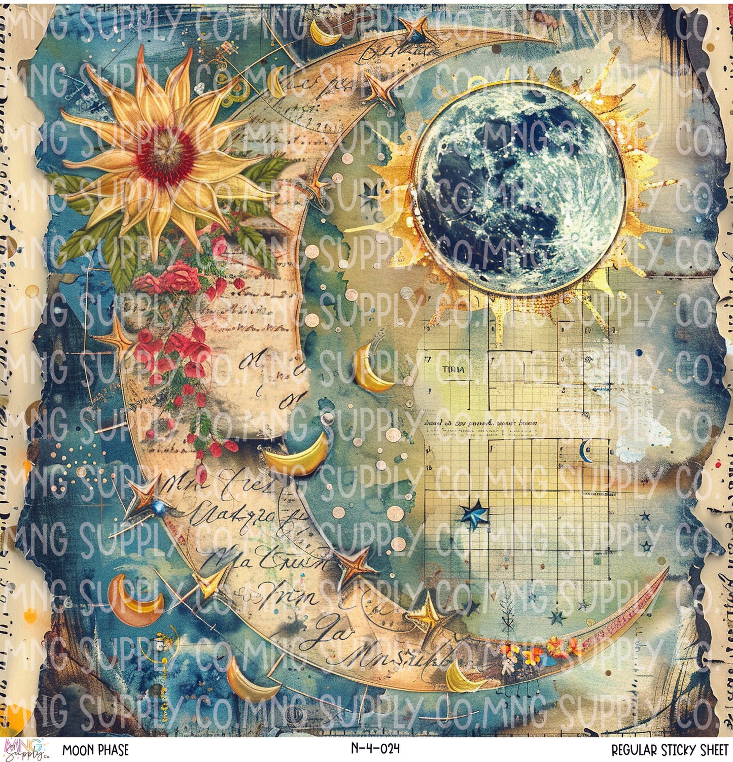 MNG Supply Sticky Sheet Moon Phase