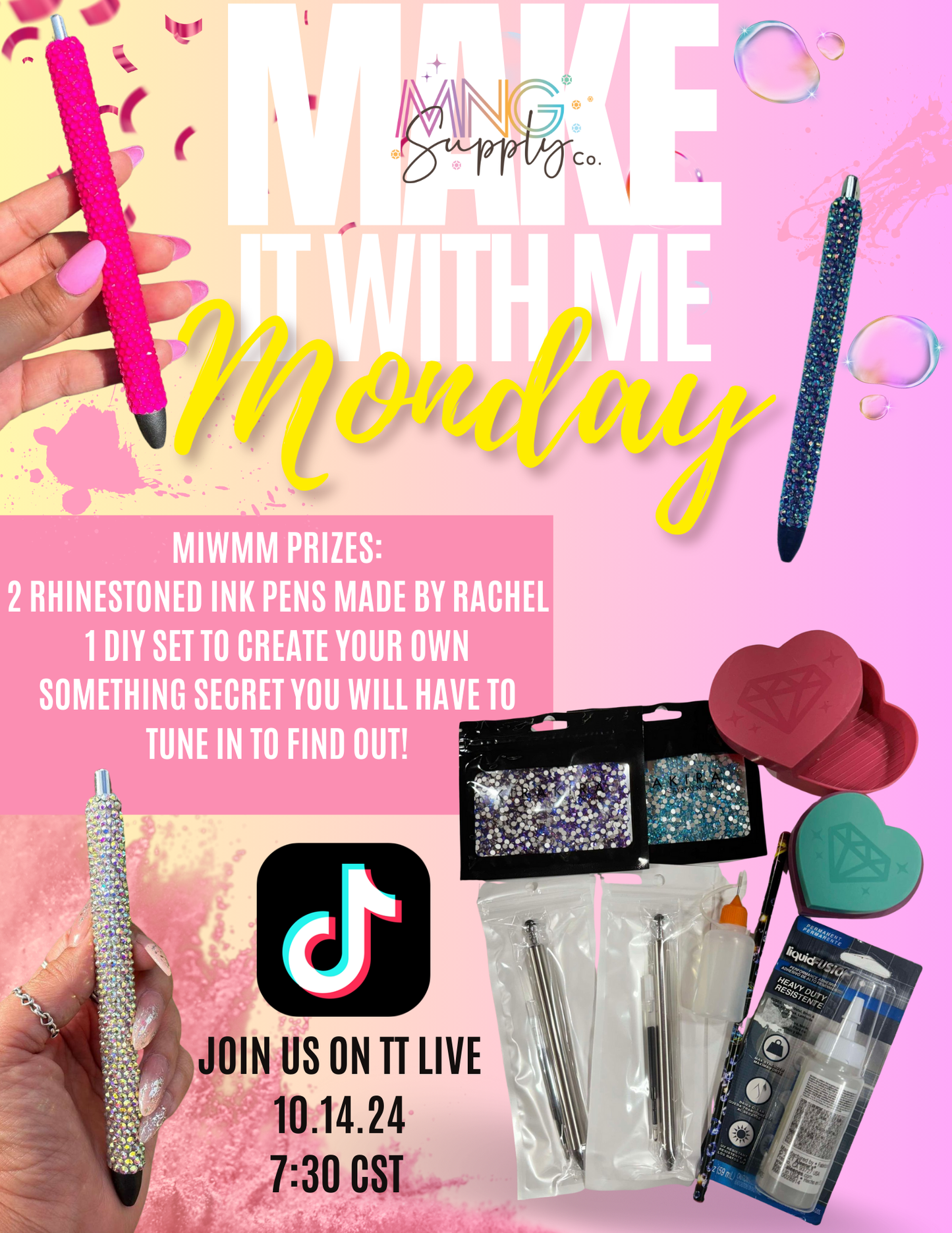 Make It With Me Monday! 10.14.24 Rhinestone Pens