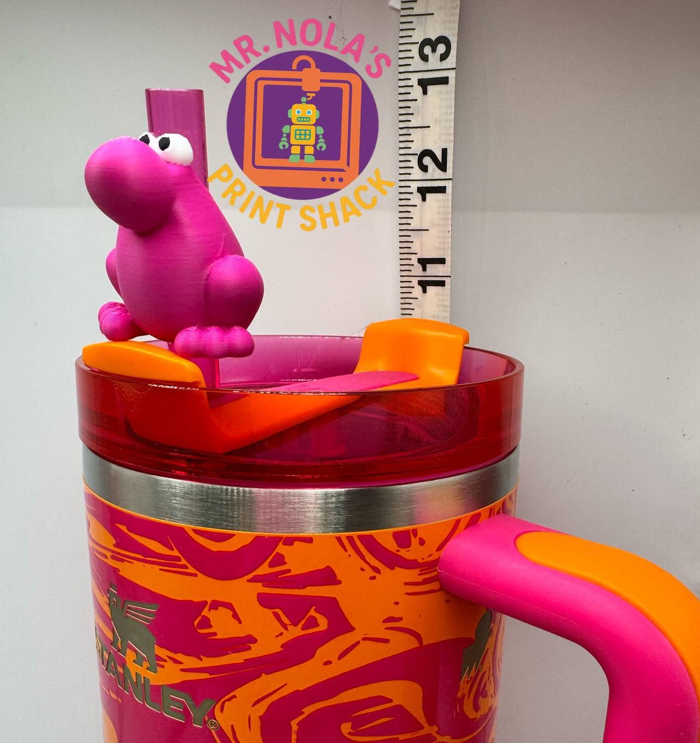 Print Shack  3D Candy Mascot Nerds Straw Topper