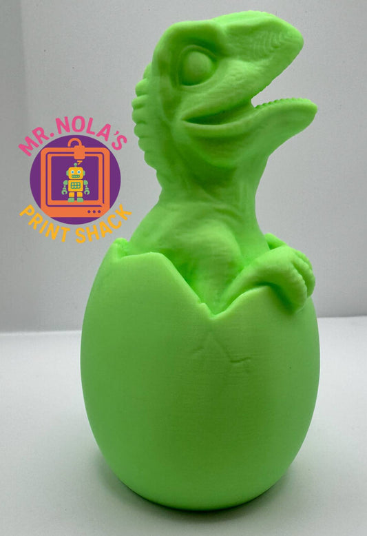 Print Shack  3D Printed Glow in the Dark Dino Egg