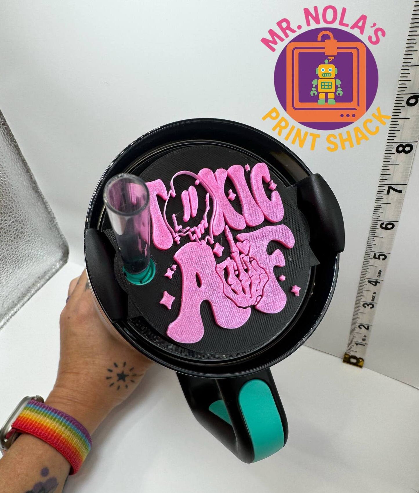 Print Shack  3D Printed Toxic AF 40oz Tumbler Cover Plate