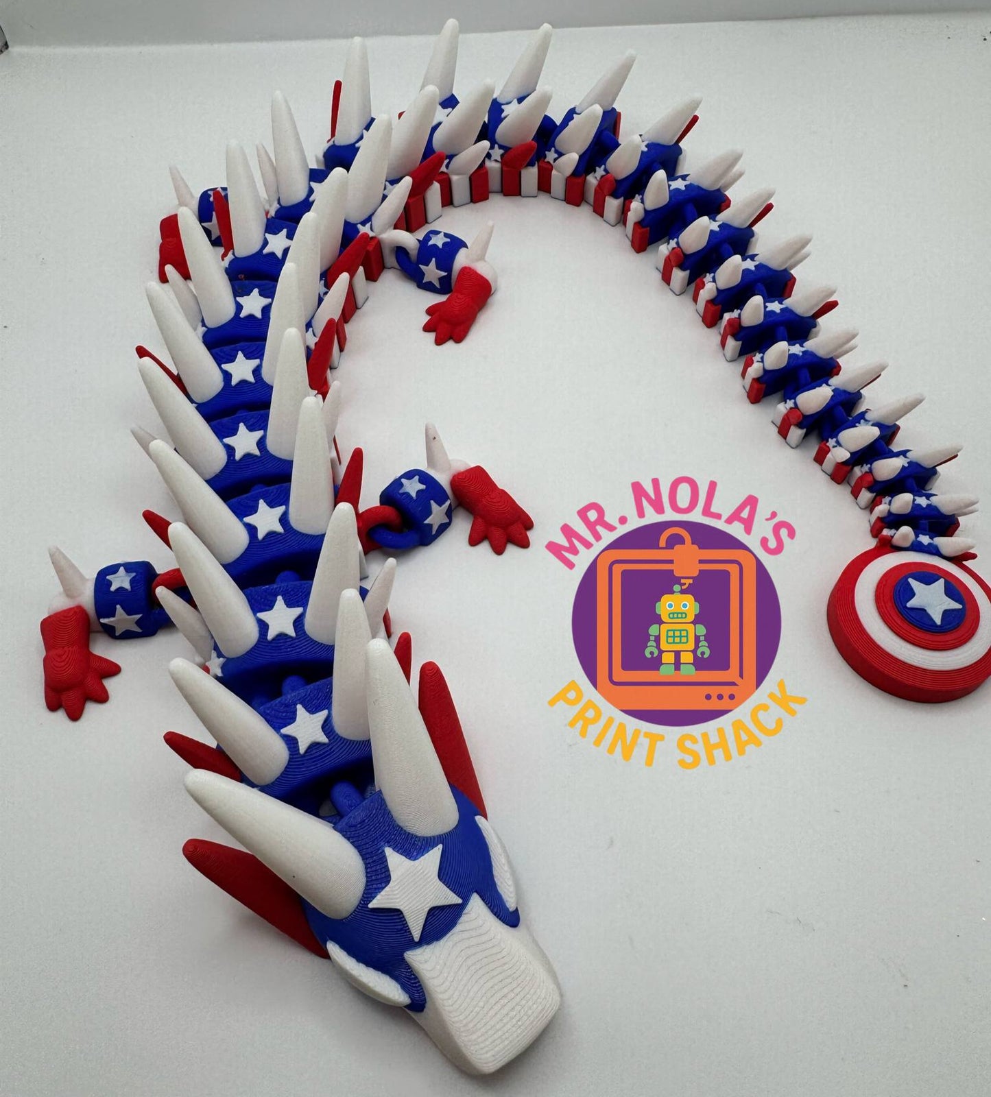 Print Shack  3D Printed Articulated American Dragon