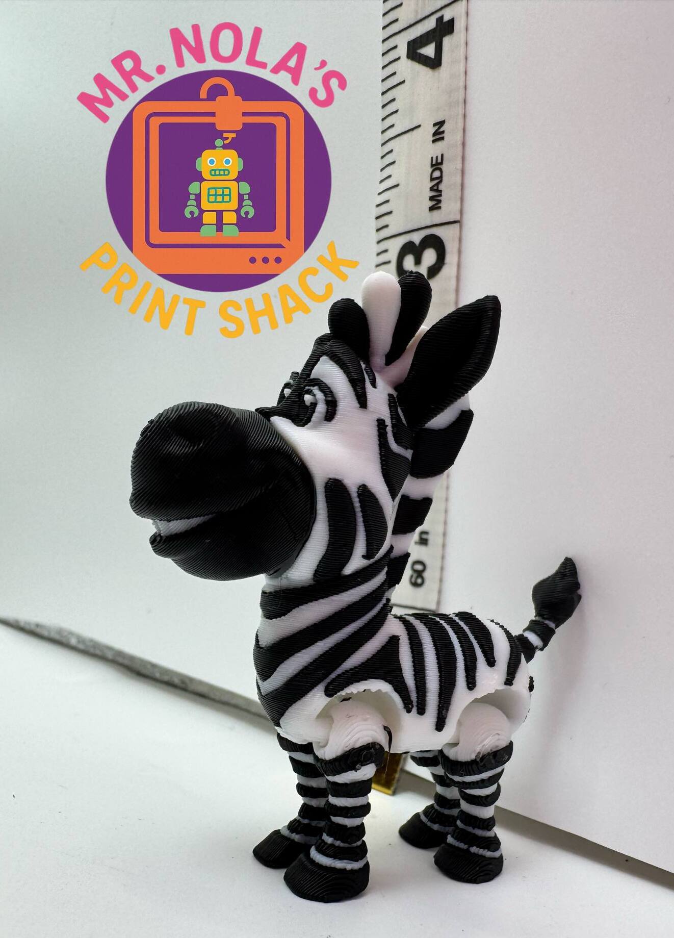 Print Shack  3D Printed Micro Zebra