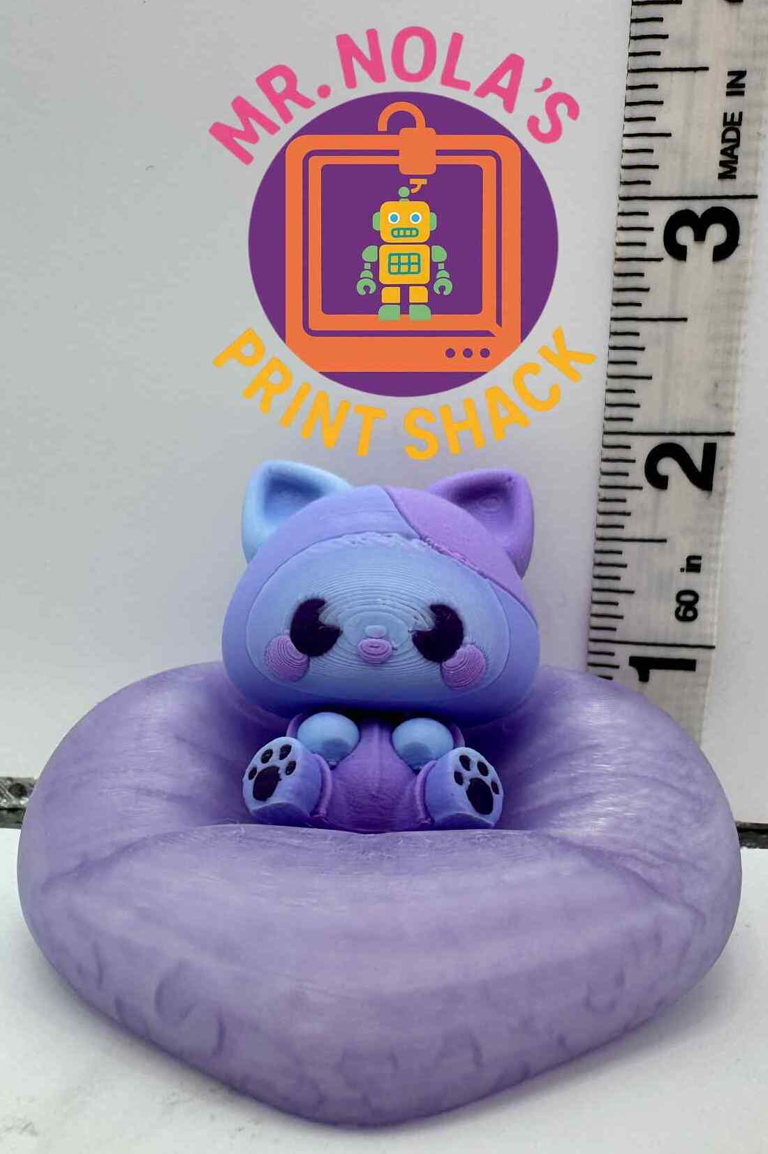 Print Shack  3D Printed Kosmo Cat and Her Groovy Chair