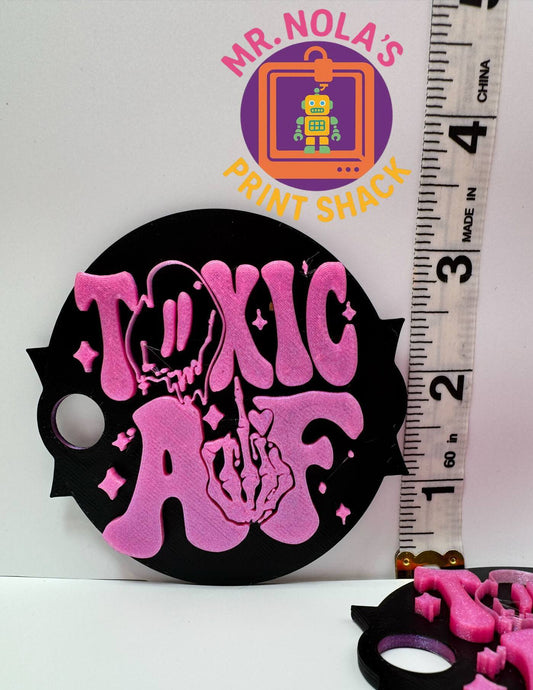 Print Shack  3D Printed Toxic AF 40oz Tumbler Cover Plate