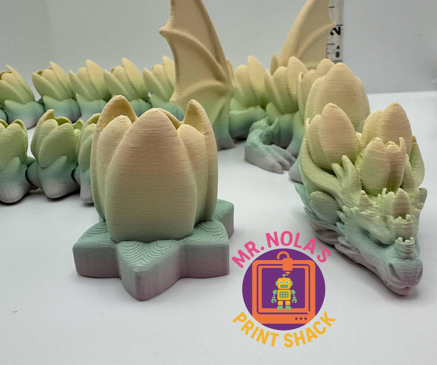 Print Shack  3D Printed Pastel Tulip Dragon