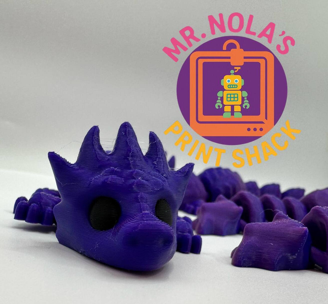 Print Shack  3D Printed Prince the Purple Dragon