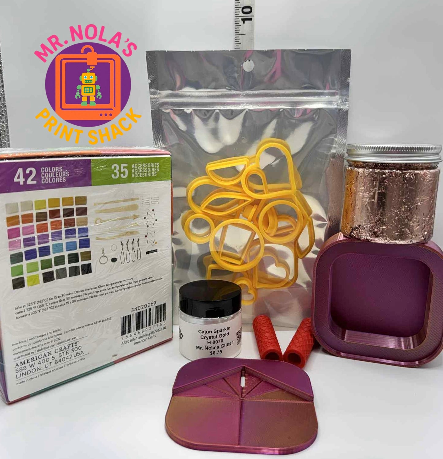 Print Shack  3D Printed Clay Tool Starter Set