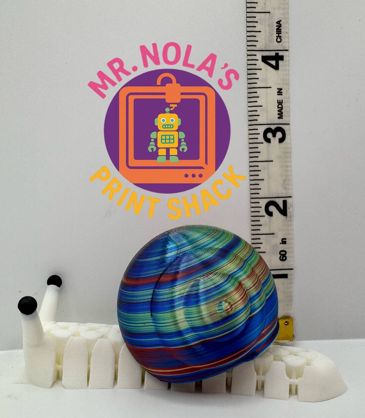 Print Shack  3D Printed Sheldon the Snail