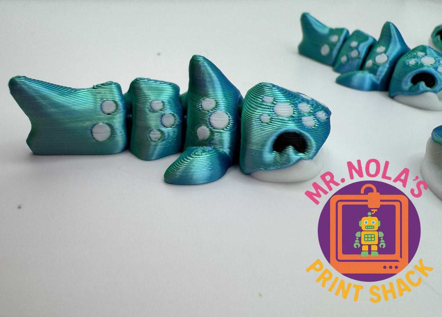 Print Shack  3D Printed Dotty The Whale Shark