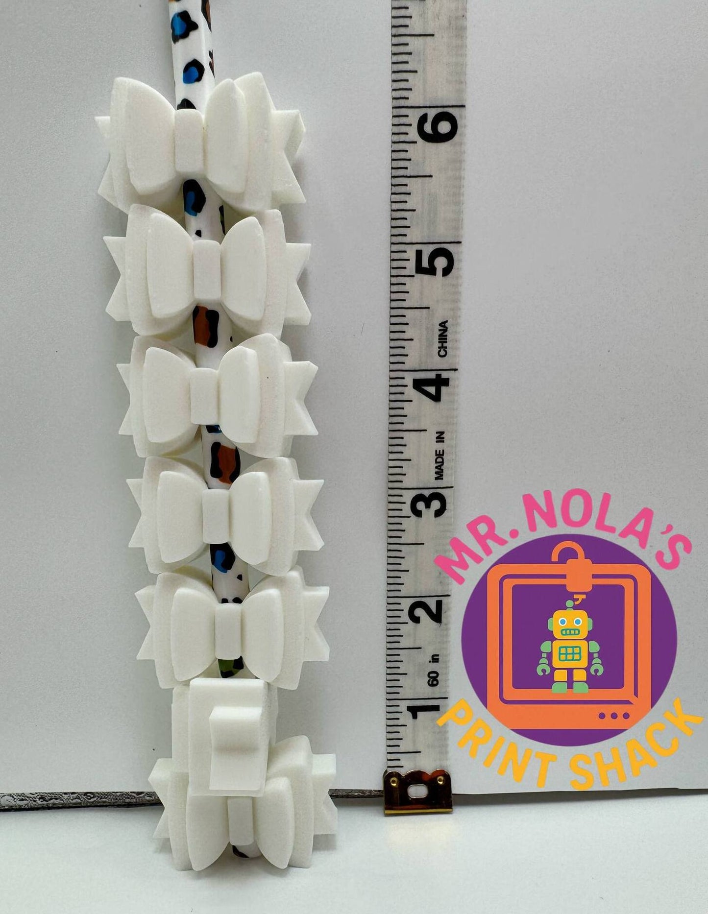 Print Shack  3D Printed Bow Straw Sitters Standard Size