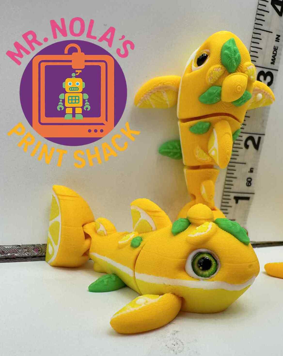 Print Shack  3D Printed Martin The Leomonade Shark