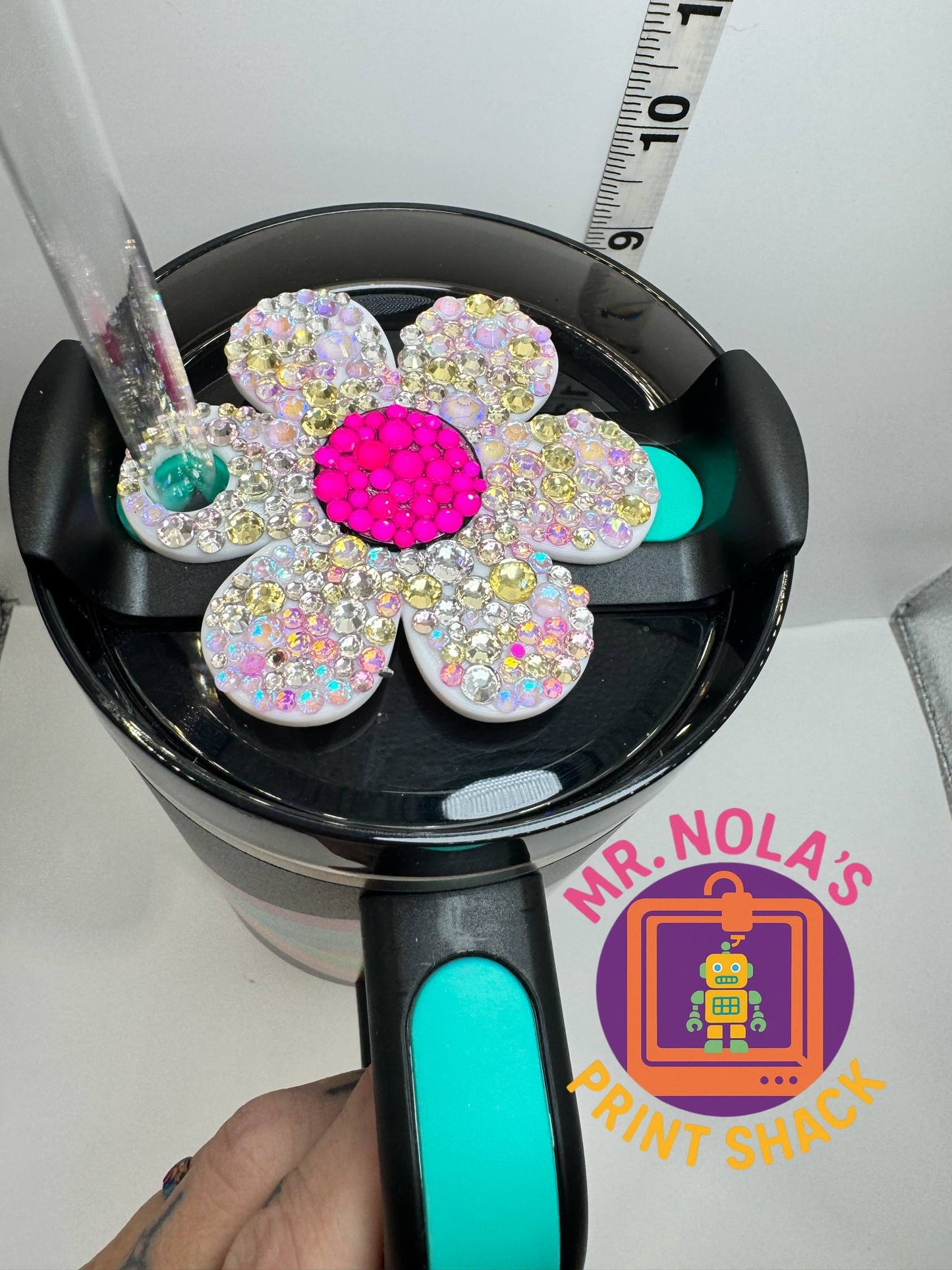 Print Shack  3D Printed Toxic Daisy Tumbler Plate