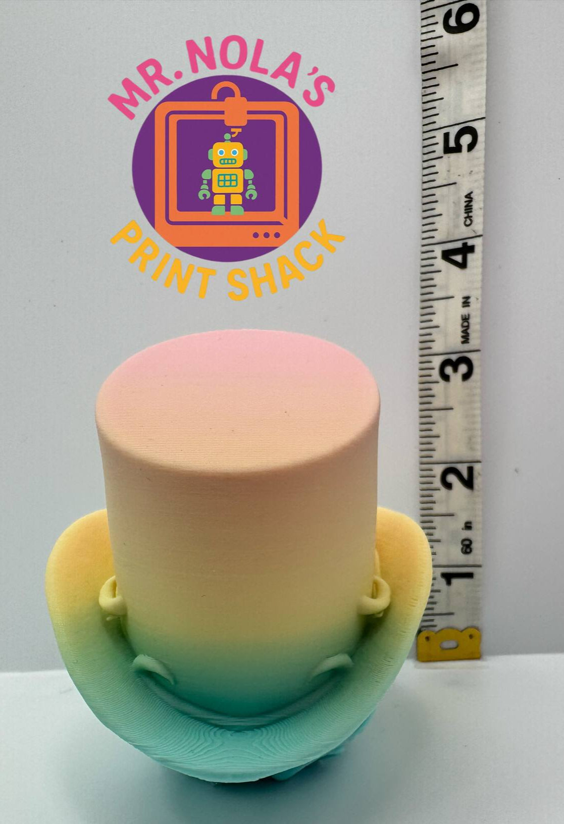 Print Shack  3D Printed Small Pastel Steampunk Skull