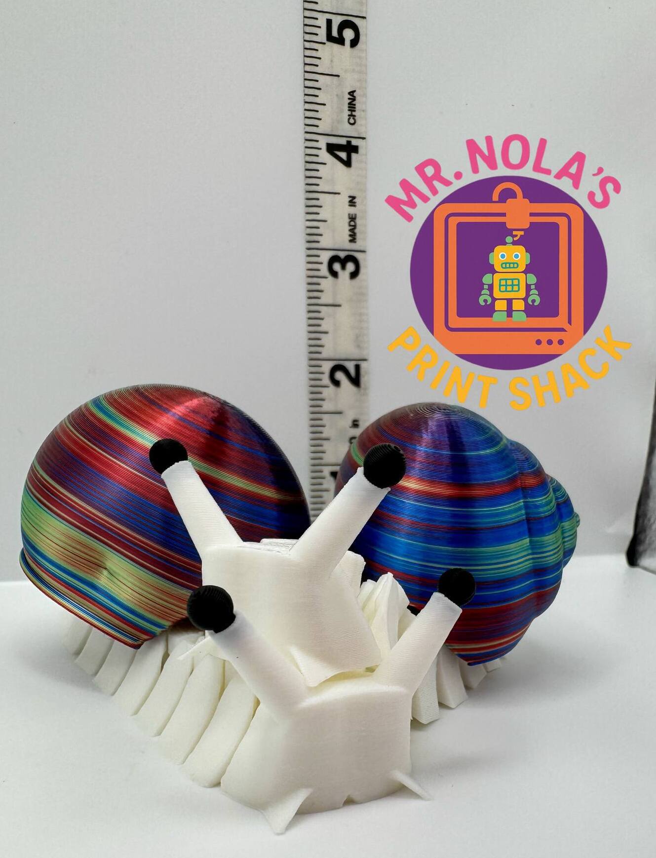 Print Shack  3D Printed Sheldon the Snail