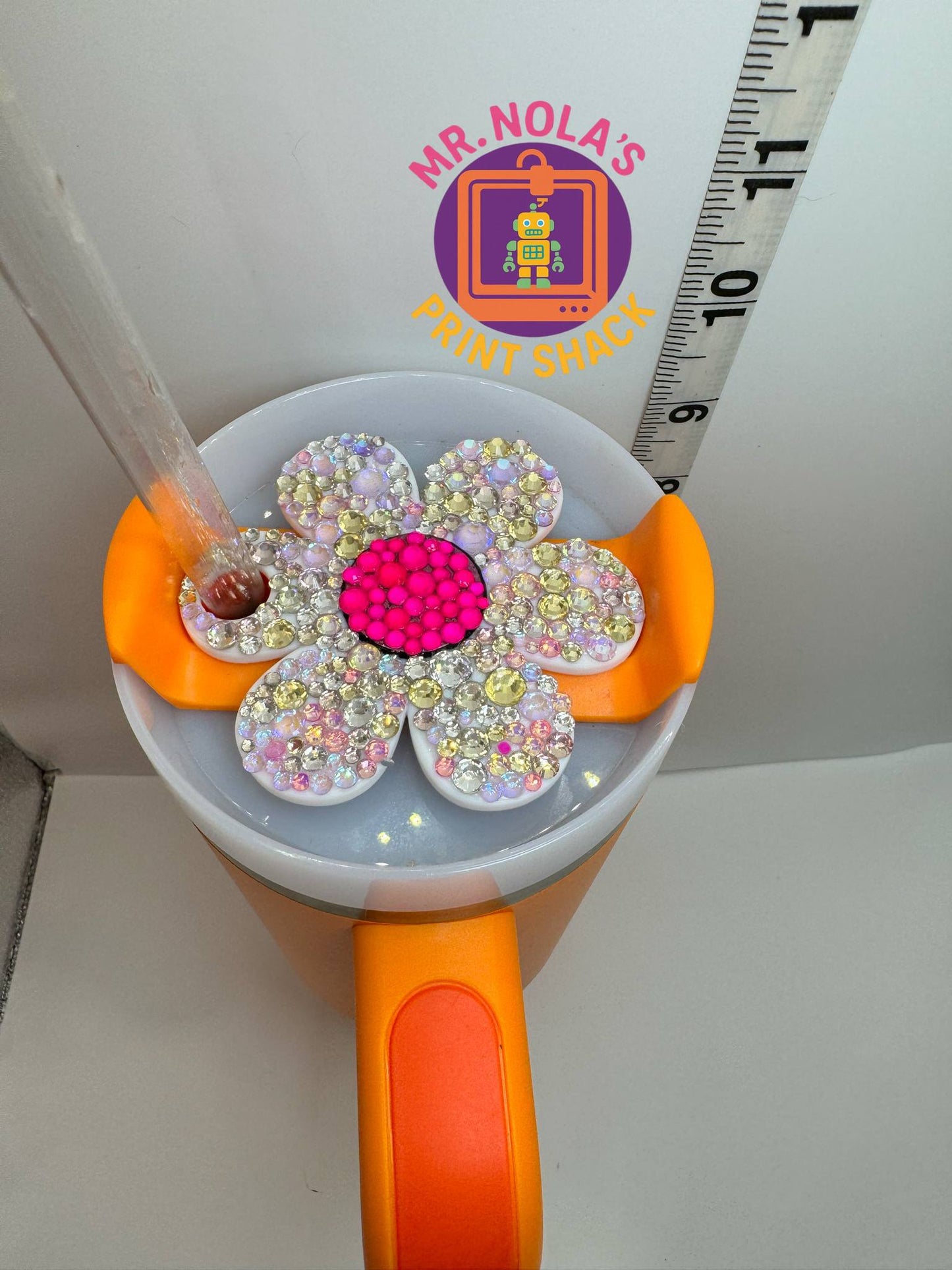 Print Shack  3D Printed Toxic Daisy Tumbler Plate