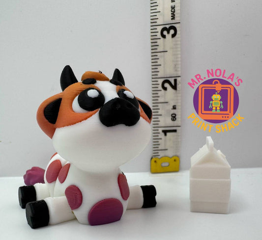 Print Shack  3D Printed Tequila Rose Cow with Milk Carton