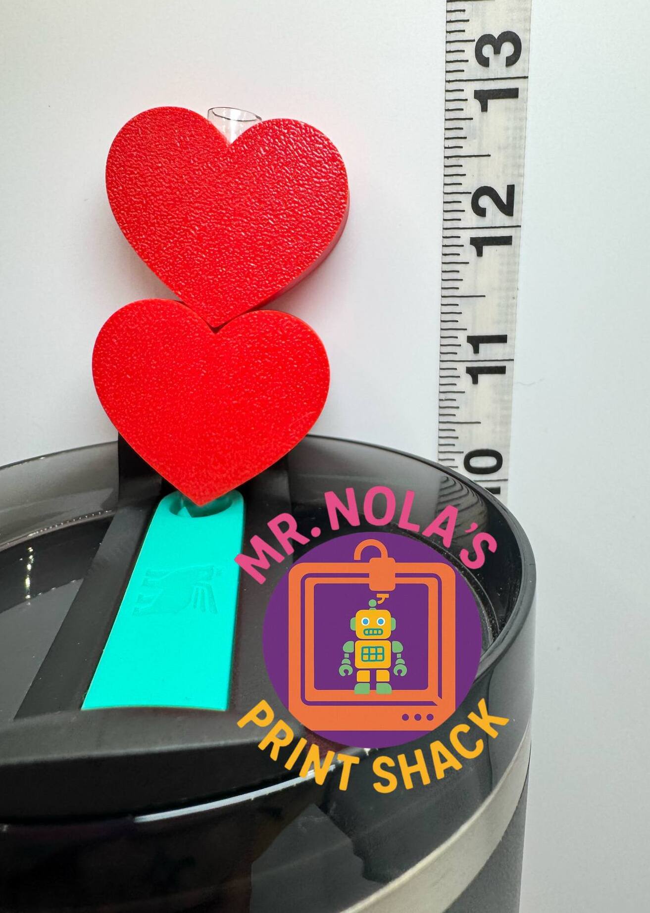 Print Shack  3D Printed Heart Straw Slippers