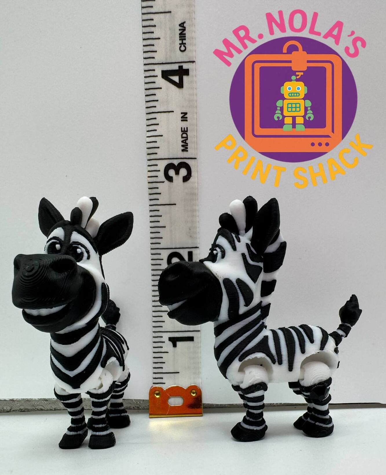 Print Shack  3D Printed Micro Zebra