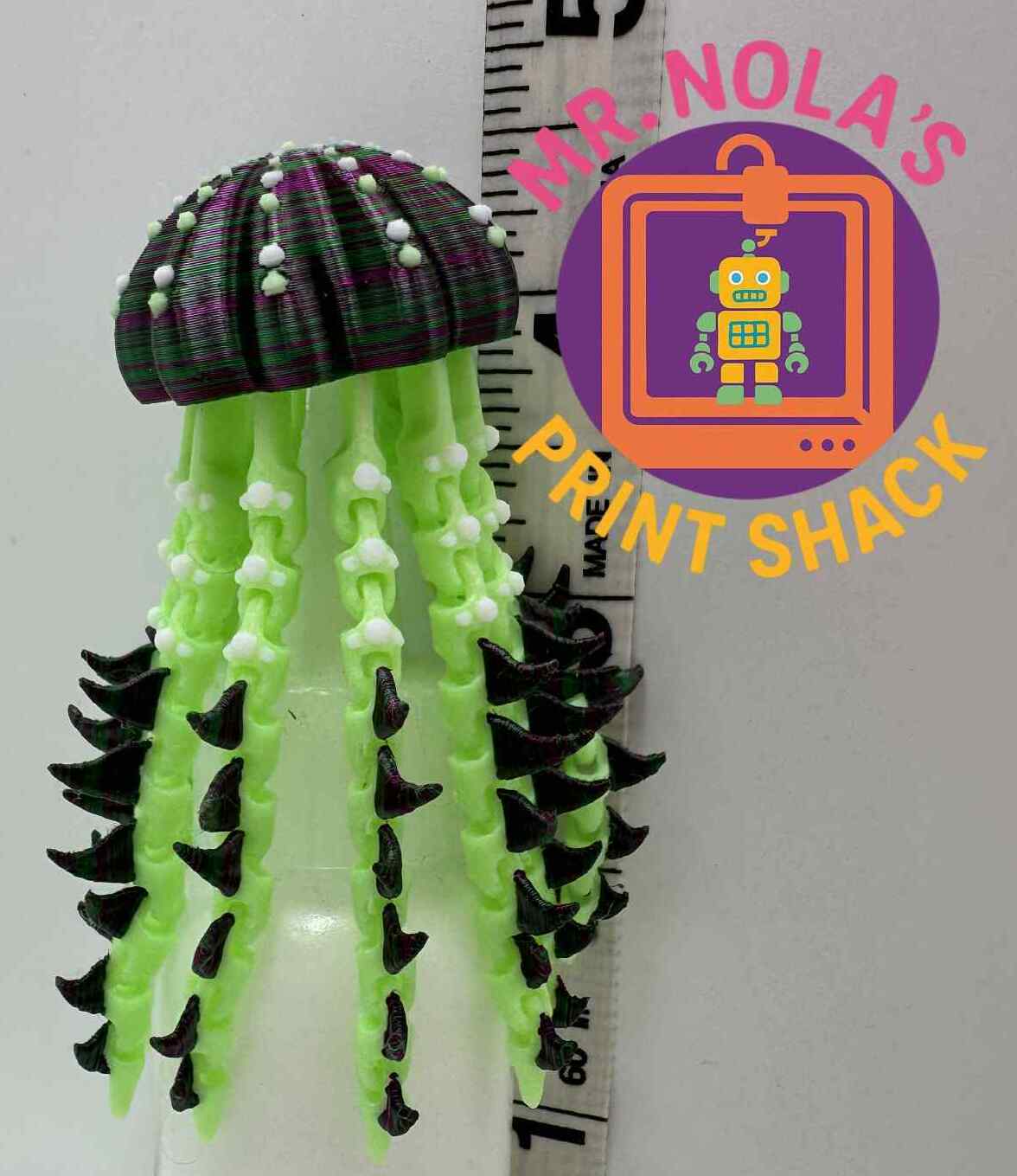 Print Shack  3D Printed Tentaclique – Gilded Wing Academy Jelly Collection