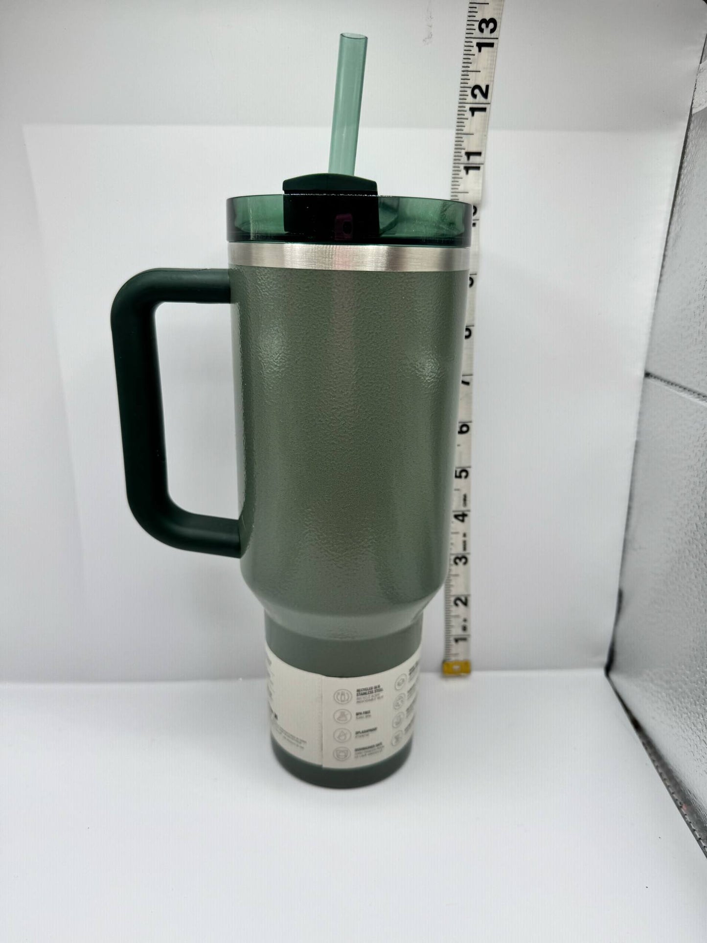 STANLEY THE QUENCHER H2.0 FLOWSTATE TUMBLER | 40 OZ HAMMERTONE GREEN LIMITED EDITION